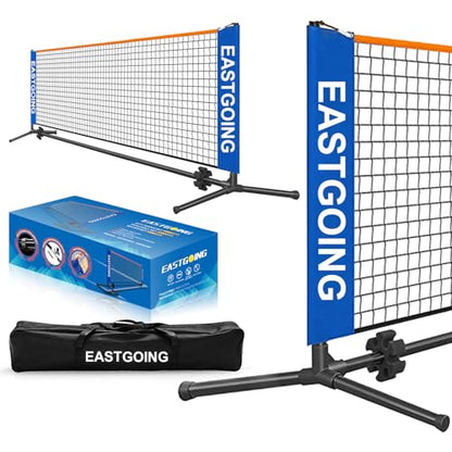 10 ft Mini Portable Soccer Tennis Net | Pickleball Net System with Carrying Bag for Driveway Backyard. Easy Assemble Beach Tennis Net | Tennis Practice for Indoor and Outdoor