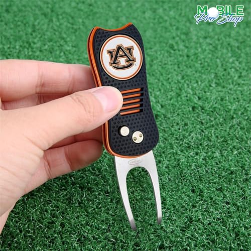 Switchblade Divot Repair Tool with Logo Printed Removable Magnetic Ball Marker-Best Divot Fixer - style: Only divot tool