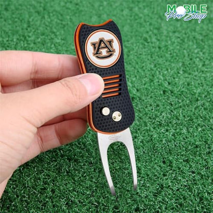 Switchblade Divot Repair Tool with Logo Printed Removable Magnetic Ball Marker-Best Divot Fixer - style: Only divot tool