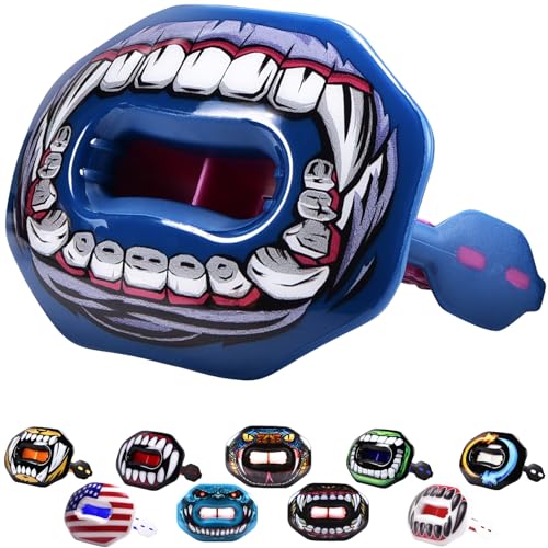 Oral Mart Flag Football Mouth Guard with 3D LipFit Design for Kids - Youth Football Mouthguard (No Boil) Cool Instant Fit Lip Guard Mouthpiece for Braces (Detachable Helmet Strap Included) - color: King Kong