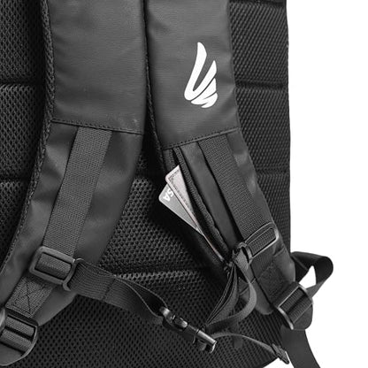 Courtside Pickleball Backpack with Built-In Folding Chair (Up to 300 lbs) | QuikSeat Recovery System | Fits 2+ Paddles, Shoes, Water Bottle Pockets & Safety Compartments for Men & Women