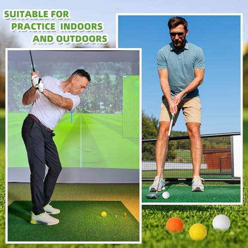 ZenNex 120 Pcs Foam Golf Practice Balls，Lifelike Touch, Durable Construction, Restricted Flight Distance, Ideal for Indoor and Outdoor Practice and Party Decoration.