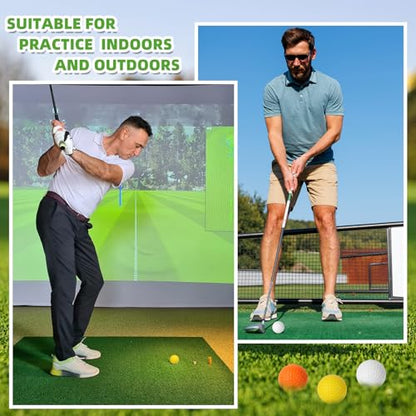 ZenNex 120 Pcs Foam Golf Practice Balls，Lifelike Touch, Durable Construction, Restricted Flight Distance, Ideal for Indoor and Outdoor Practice and Party Decoration.