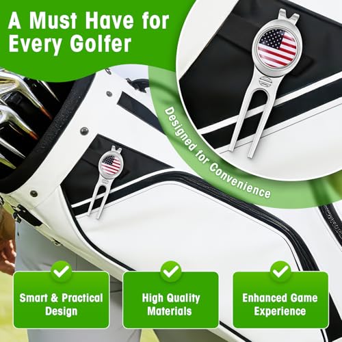 CHIVENIDO Divot Tool Divot Repair Tool, Premium Golf Divot Tool Golf Ball Maker