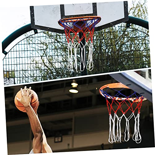 2-Piece Basketball Net Kit Hoop Replacement Nets Woven Nylon Netting Easy Install for Parks Campuses and Courts