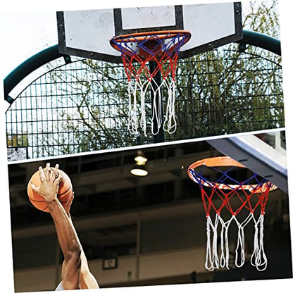 2-Piece Basketball Net Kit Hoop Replacement Nets Woven Nylon Netting Easy Install for Parks Campuses and Courts