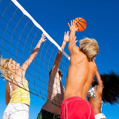 Gejoy 7 Inch Mini Basketballs Set of 3 with Ball Pump Needles Inflatable Mini Hoop Basketball Replacements Pool Party Balls Kids Adults Indoor Outdoor Sports Summer Beach Games, Orange