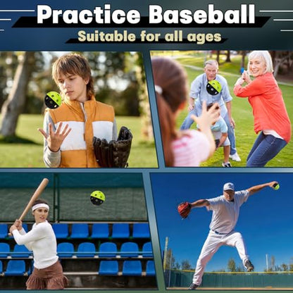 Mototo 12/30/60 Practice Baseballs for Hitting, 2.8 Inch Plastic Soft Baseballs for Practice Lightweight Soft Ball Hollow Training Softball for Sport Pitching Batting