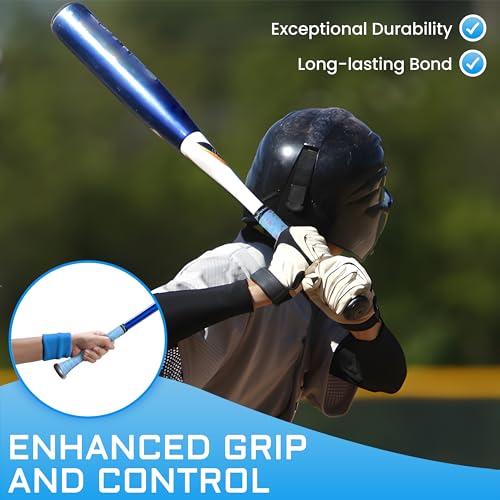 Bat Grip Tape for Baseball - Softball Precut and Pro Feel Bat Grip Tape Replacement - color: The Pickle