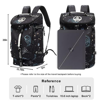 Floral gym duffel bag backpack, fashion wrestling bag,with shoe compartment, 4 kinds of back method waterproof travel sports walking laptop Lightweight（A-Starry Sky） - color: A-Starry Sky