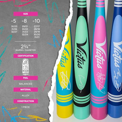 Vibe Pro-Crayon Alloy, USSSA, -5 Drop, 2 3/4" Barrel, Mid-Balanced