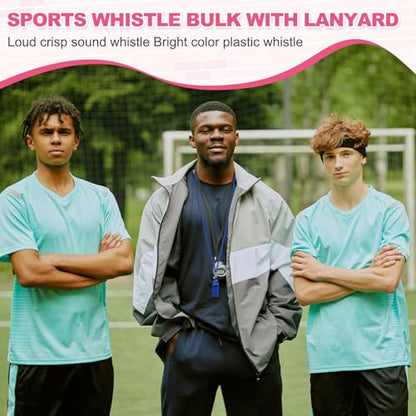 Whistles with Lanyard, Training Sports -Fitting for (Coaches/Referee/Outsides/Team Events) - color: Gray