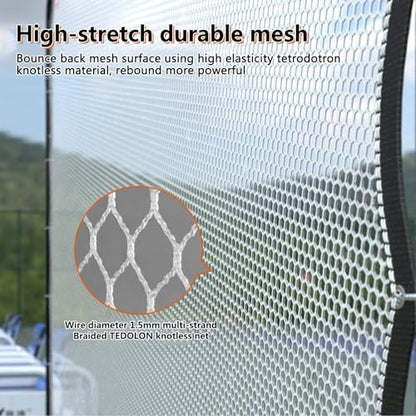 Rebound Practice Wall for Tennis, Pickleball Training,Portable Net for Backyard, Court Sports Ball Practice,Easy and Quick Assembly