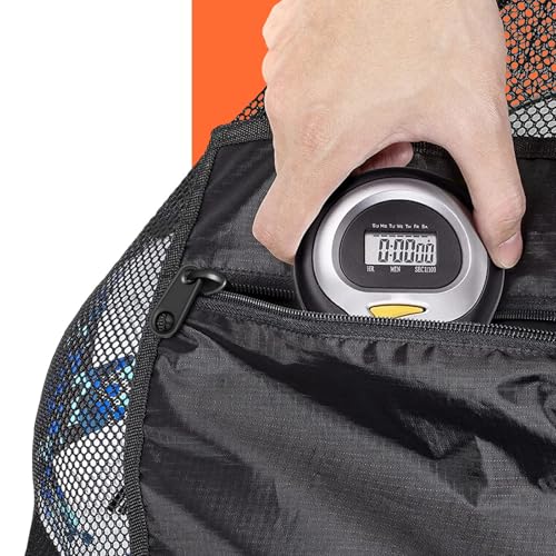 Extra Large Sports Ball Bag, Mesh Soccer Team Balls Bag, Drawstring Sport Equipment Storage Bag for Basketball, Beach Cloth and Swimming Gears