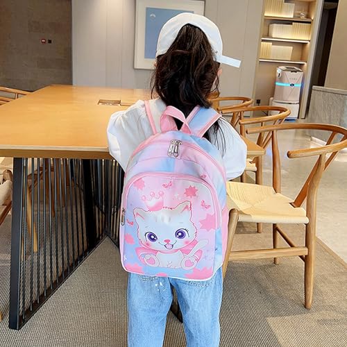 CHERUBIC Kids Toddler Cute Backpack Little Cartoon Travel Lightweight Bag Daypack For 3 Girls Boys (Cat Pink) - color: Cat Pink, size: Small-12"H