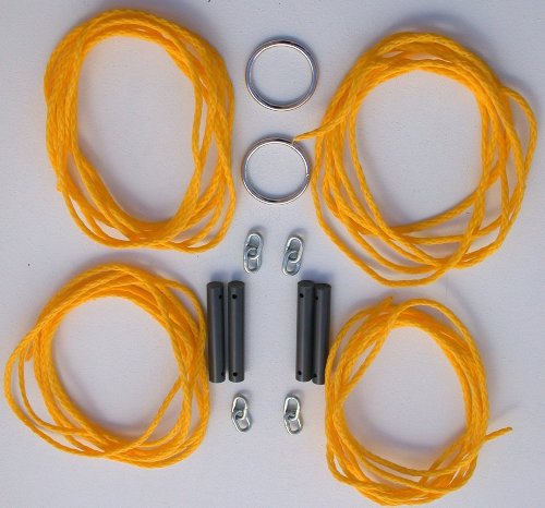 Home Court Portable Set Guy Line Rope Sets - color: Yellow, size: Pull-down Style Ropes