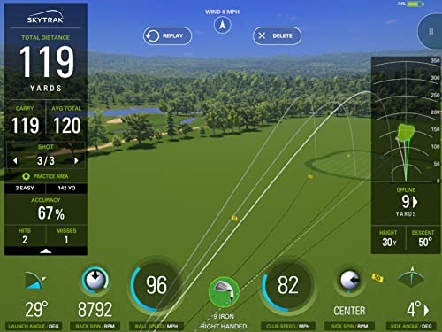 SkyTrak Golf Launch Monitor and Golf Simulator with Metal Protective Case
