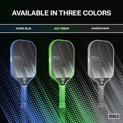 JOOLA Ben Johns CAS 16mm Carbon Fiber Pickleball Paddle - CAS Surface Tech - Control & Power Paddle - USAP Approved - Aero Curve - Feel-Tec Pure Grip - NFC Chip - color: Shadow Gray, size: Perseus