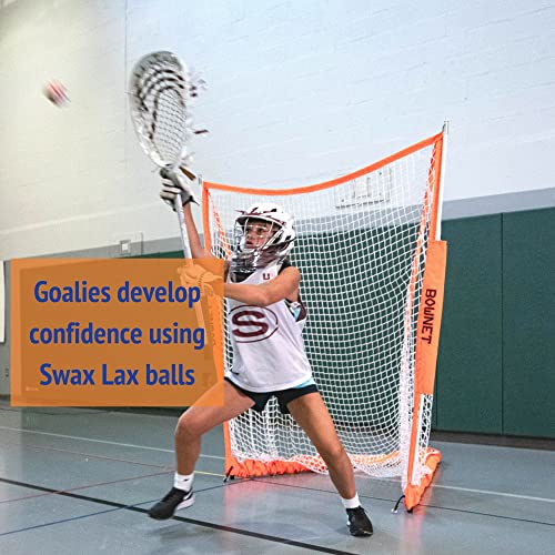 SWAX LAX Lacrosse Training Ball - Indoor Outdoor Practice Less Bounce & Rebounds - color: Shark