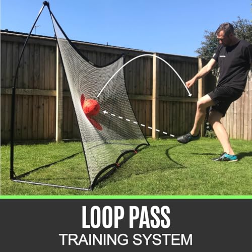 QUICKPLAY Spot Target Soccer Rebounder | Weather-Resistant Rebound Net with Carry Bag | Great for Passing, Receiving, and Trapping Practice | Ideal for Team or Solo Training