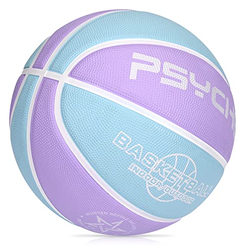 Kids Youth Basketball Size 4/5(25.5/27.5") Premium Rubber Basketball for Boys Girls Indoor Outdoor Pool Games Play(Best Gifts)
