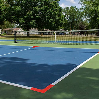Aoneky Portable Pickleball Court Line Markers Kit, 12-Pack PVC Boundary Markers with 4 L-Shaped & 8 T-Shaped Corners for Outdoor Driveway Backyard Tennis Badminton, No Tape Needed, Reusable