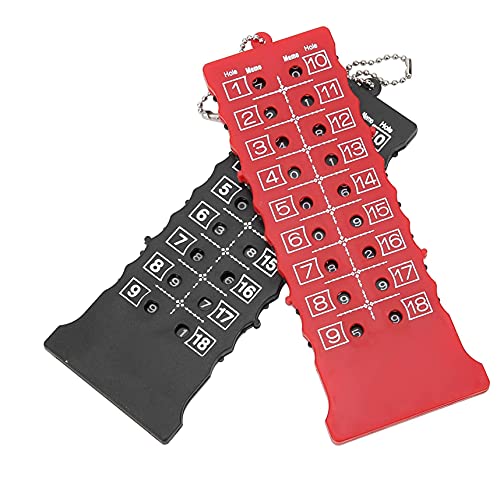 2 Pcs 18 Hole Golf Stroke Counter Golf Score Counter Scoreboard Training Practice Competition Accessory