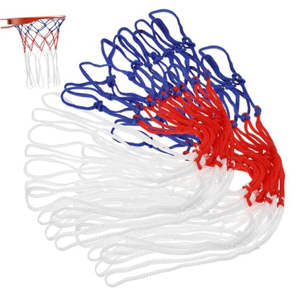 2-Piece Basketball Net Kit Hoop Replacement Nets Woven Nylon Netting Easy Install for Parks Campuses and Courts