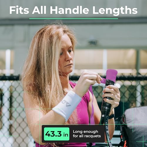 ADV Dry Tennis Overgrip Tape - 3, 6, 12, 30, 60 Pack - FeltTac Tennis Racket Grip Tape - Ultra Absorbent Tennis Grip Tape - Comfort Tennis Racket Grips - Tennis Grips Overgrip