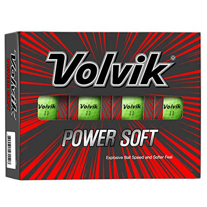 Volvik Power Soft Golf Balls - color: Green