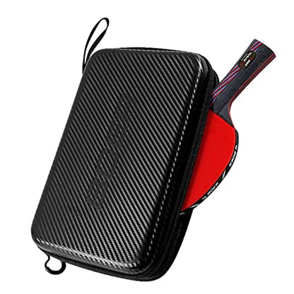Table Tennis Paddle Case,Waterproof Table Tennis Paddle Hard Case, Padded Table Tennis Paddle Hard Case - Large Capacity Table Tennis Bat Bag Ball Storage Bag Carry Cases