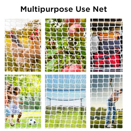 Practice Golf Nets - Ideal for Golf, Hockey, Baseball - Sports Netting, Impact Equipment - Perfect for Backyard Driving, Chipping, Hitting, Pitching Simulators - size: 15x25 Feet, style: White