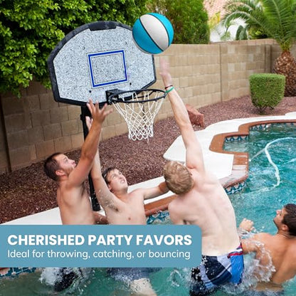 Botabee Regulation Size 9'' Swimming Pool Basketball, Waterproof, Blue (Size 6), for Ages 12+, 1 Piece - size: Size 6