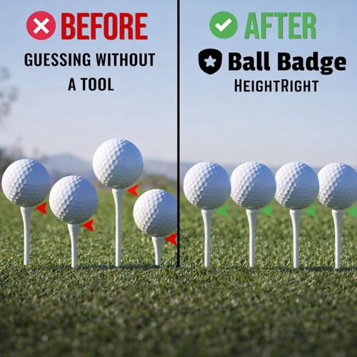 Adjustable Golf Tee Height Tool (5-Level Precision) – Universal Fit for Wooden & Plastic Tees, Consistent Tee Height Setter for Drivers, Fairway Woods & Irons, Durable Aluminum Golf Swing Training Aid - color: Black