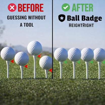 Adjustable Golf Tee Height Tool (5-Level Precision) – Universal Fit for Wooden & Plastic Tees, Consistent Tee Height Setter for Drivers, Fairway Woods & Irons, Durable Aluminum Golf Swing Training Aid - color: Black