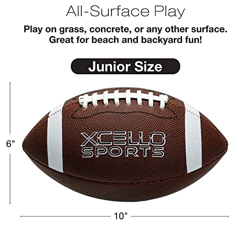 Xcello Sports JR Football Assortment w/Pump (Pack of 2)