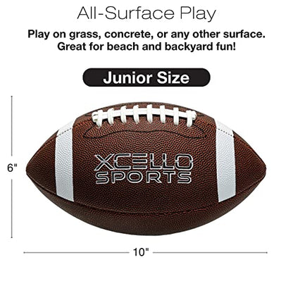 Xcello Sports JR Football Assortment w/Pump (Pack of 2)