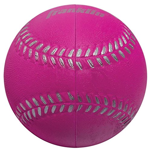 Franklin Sports Kids Baseball Gloves - RTP Youth Teeball Glove + Ball Set - Boys + Girls Teeball Mitt - 9.5" - color: Graphite/Pink