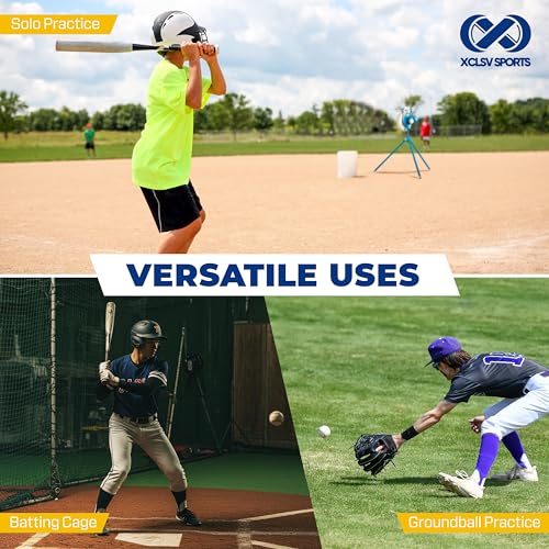 Pitching Machine Foam Baseballs – 12 Pack Baseballs with Real Game Feel – High Density Foam Balls for Batting Practice – No Sting Hitting Practice Equipment – Sports Equipment – 12 Balls