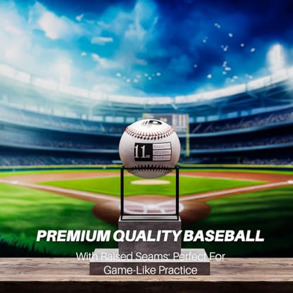 Premier Pitching Weighted Leather Baseballs | Weighted Training Balls to Improve Power & Pitching Training | Increase Pitch Velocity for All Skill Levels - size: 11 oz