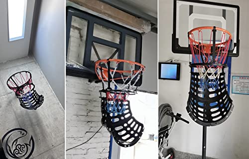 Portable Basketball Return Attachment Shot Returner, Basketball Hoop Returner Basketball Shot Return Apparatus Basketball Shot Returner Portable Lightweight Basketball Return, 360° Rotatable