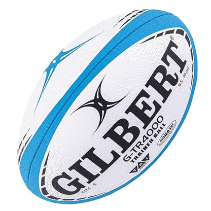Gilbert G-TR4000 Rugby Training Ball – Hand Stitched with Patented Triangular Grip – Durable 3-Ply Waterproof Surface for College & Club Practice - color: Flouro, size: 4