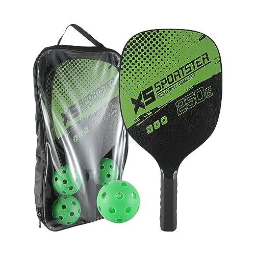 Pickleball Paddles Set of 2 Paddle for Pickleball and Ball Set Beginners Pros