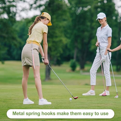 Golf Beads Counter, Golf Ball Beads Bracelet Count Stroke Score Acrylic Sports Keeper Putting with Hook for Golfer