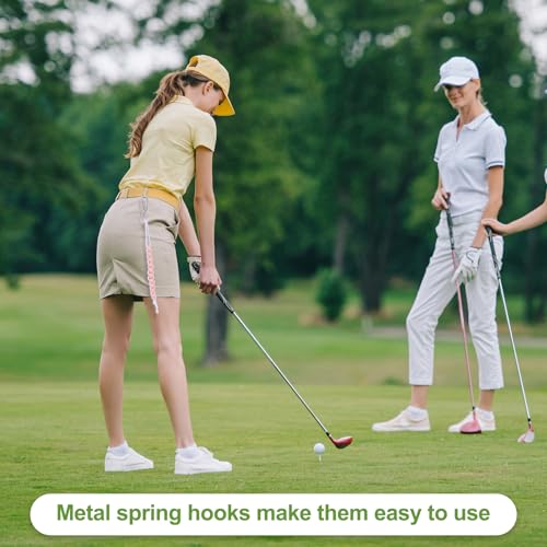 Golf Beads Counter, Golf Ball Beads Bracelet Count Stroke Score Acrylic Sports Keeper Putting with Hook for Golfer