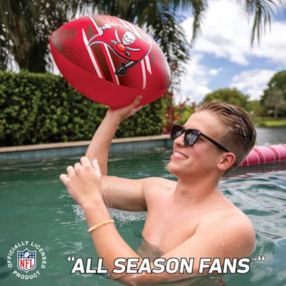 BigMouth 18” Inflatable Pool Football Officially Licensed NFL Fan Gear Merchandise Beach Ball Games for Adults and Teens - style: Tampa Bay Buccaneers