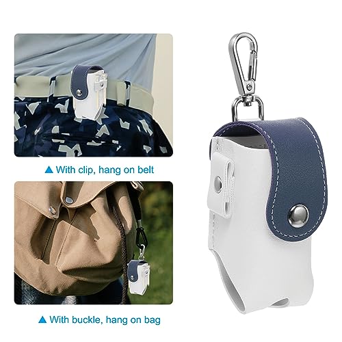 PATIKIL Golf Ball Waist Bag, Golf Ball Carry Pouch with Tee Holder, Buckle, Clip for Women Men Belt Golf Storage - color: Blue
