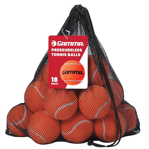 Gamma Sports Pressureless Tennis Balls Box - Ideal for Practice, Teaching, and Training with High-Visbility Felt - Indoor and Outdoor Court Play - 48 and 75 Pack Sizes