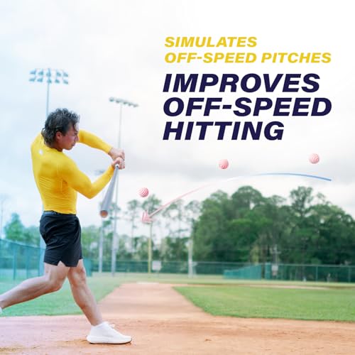 Plate Crate Bandit Sports Coach RAC EZ Curve Curveball Hitting Trainer, The Original Premium Curve Ball Trainer for Baseball Practice, Baseball Training Balls for Hitting (Pack of 3)