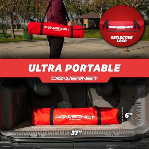 PowerNet Numbered Target Soccer Goal, 6x4 FT Net, 10 Numbered Zones, Soccer Goal with Targets for Accuracy Training, Portable Training Equipment